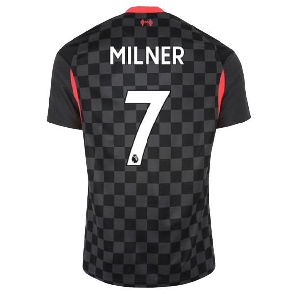 Camiseta Liverpool NO.7 Milner 3ª 2020-2021 Negro